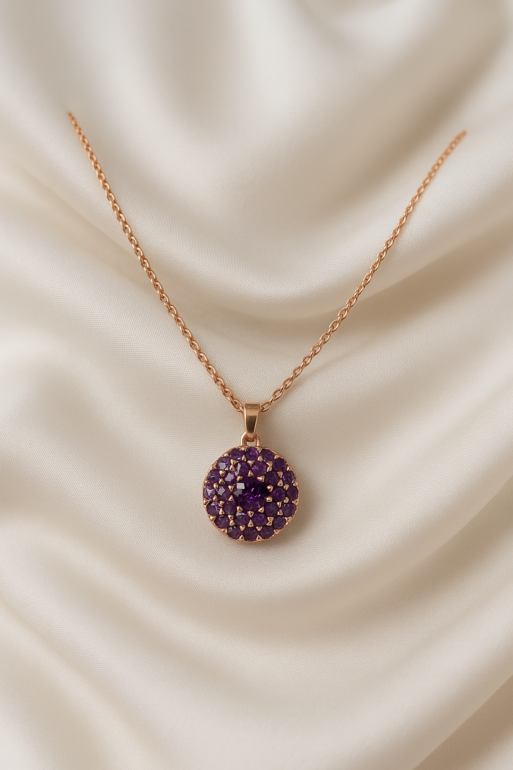 Zelra Royal Radiance Amethyst Pendant Necklace