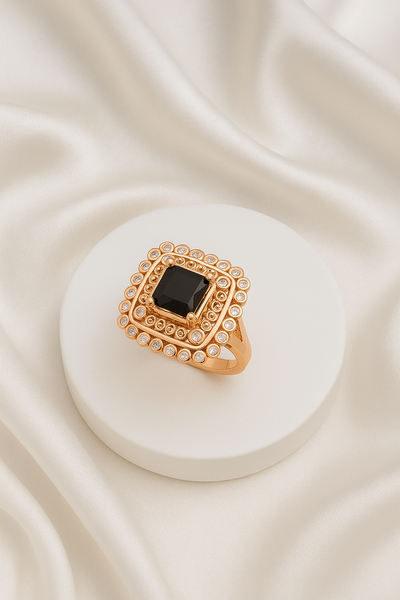 Zelra Noir Queen Statement Ring