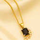 Zelra Enchanted Black Gem Pendant Necklace – Effortless Elegance Redefined