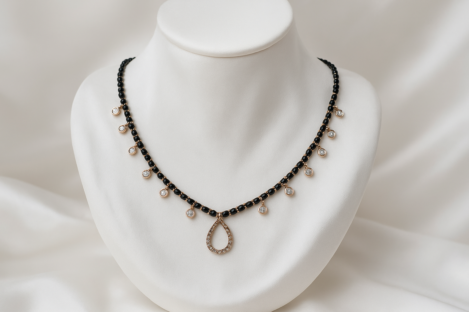 Zelra Jewel Zaveri Stone With Daimond Mangalsutra For Women SDM-02