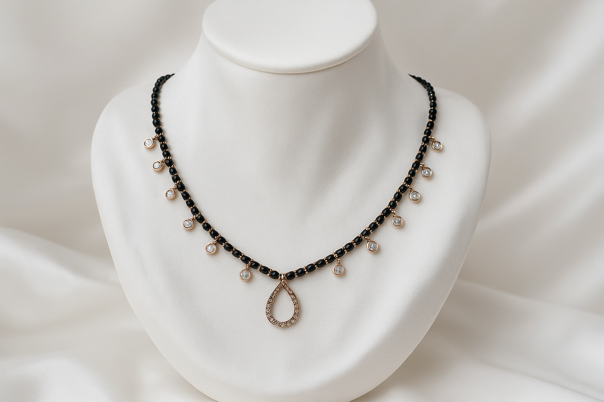 Zelra Jewel Zaveri Stone With Daimond Mangalsutra For Women SDM-02