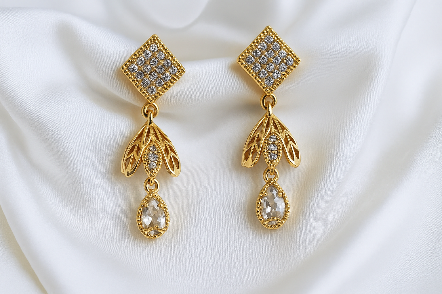 Zelra Rose Gold Plated Imported Jhummer Balli Butti Earrings for Women's & Girls RGPJ-02