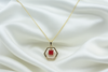 Zelra COMBO - Heart Magnetic Rose Gold Western Diamond Pendants Chain With Pendant Bracelet Earing And Ring