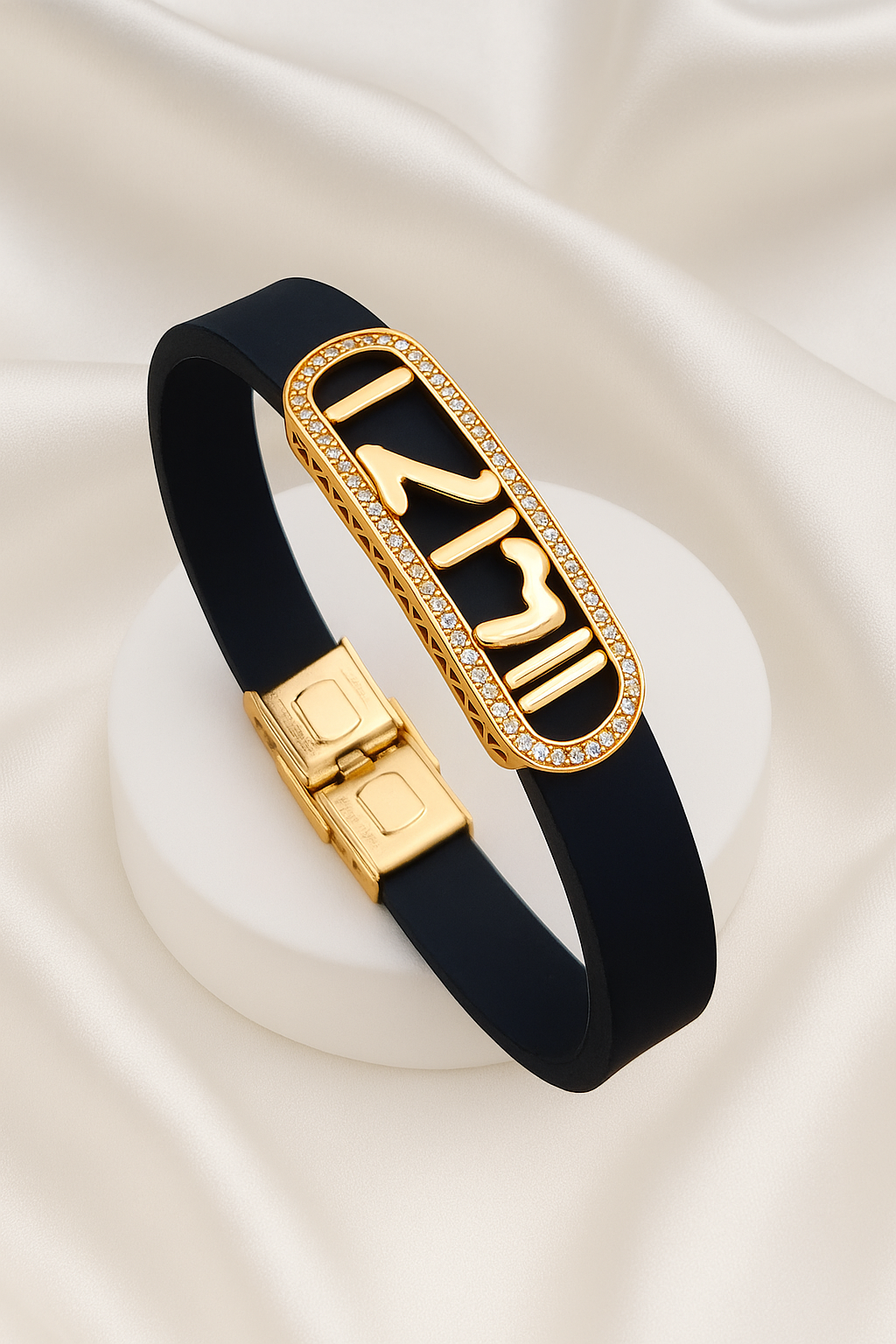 Leather Belt Bracelete Kada for Men with Ram