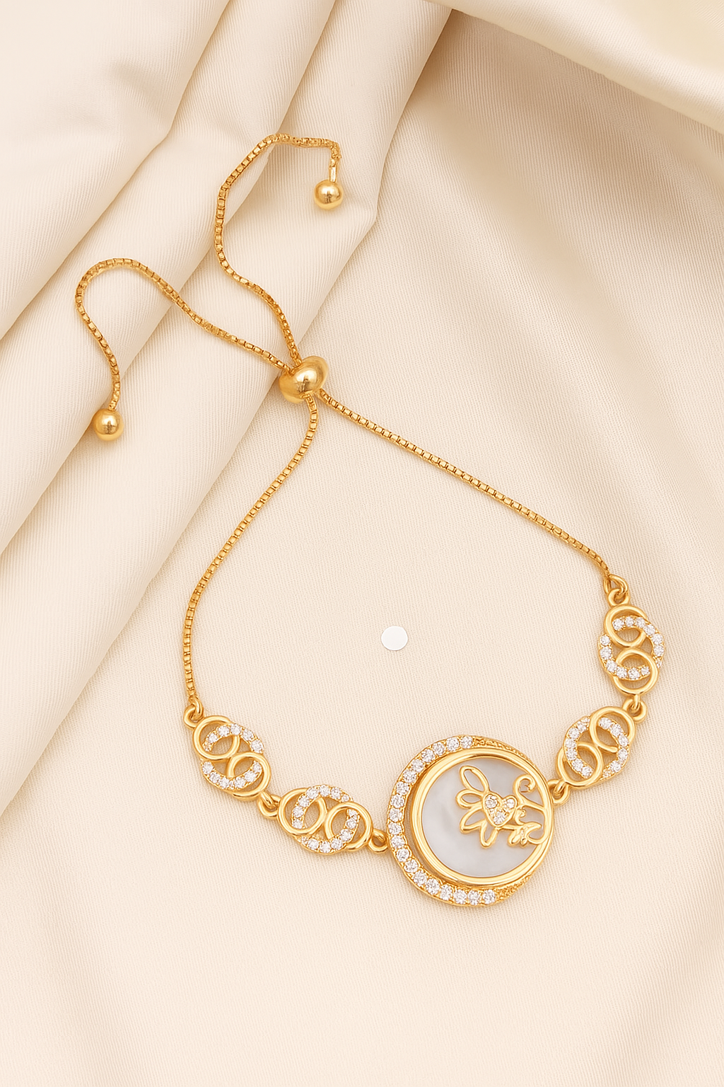 Zelra Jewels Wrist Watch Style Silver Plated Bracelet ZJW-02