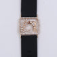 Women Stylish Lether Bracelet ( Black )